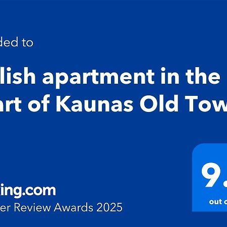 Stylish Apartment In The Heart Of Kaunas Old Town Exteriör bild